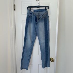 GAP High Rise Patchwork Vintage Slim Jean size 6